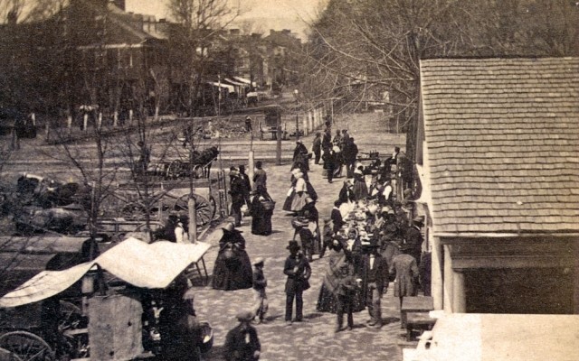 Sheds on Carlisle's Public Square