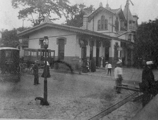 Scene at the Newville P.R.R. Train Station 