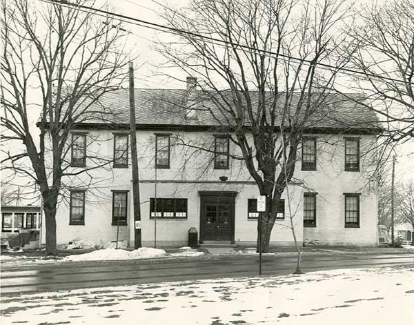 Image of the Shiremanstown School in winter.