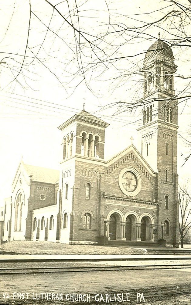 Postcard of the First Evangelical Lutheran Church, Carlisle, PA 