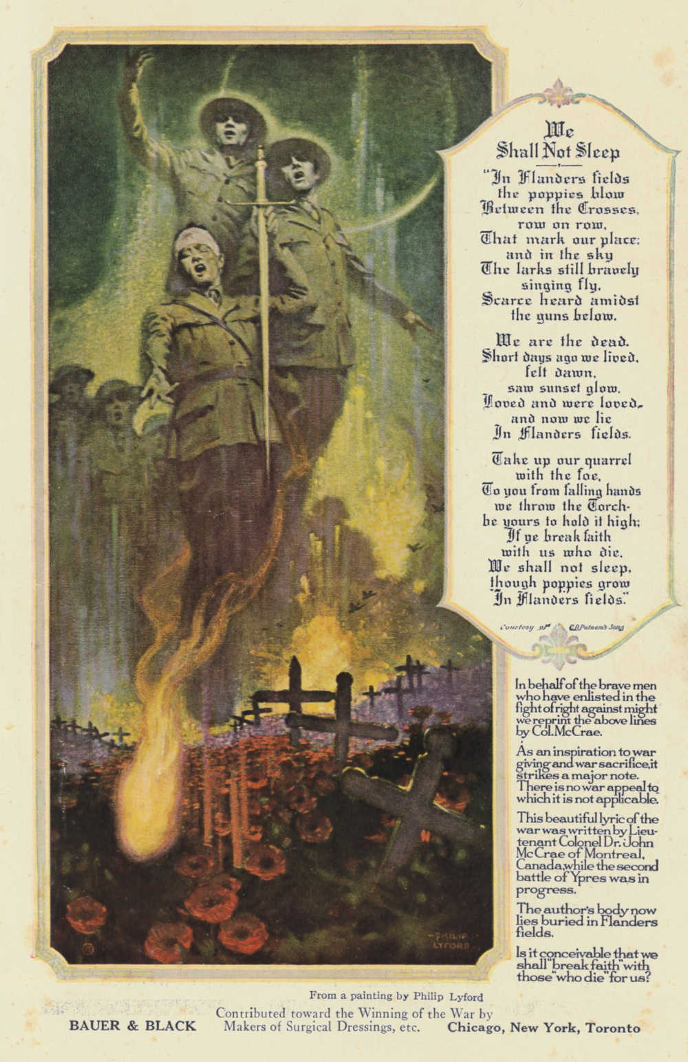 Poem by Col. Wm McCrae