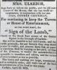Scan of an advertisement in the May 4, 1820 edition of the American Volunteer newspaper